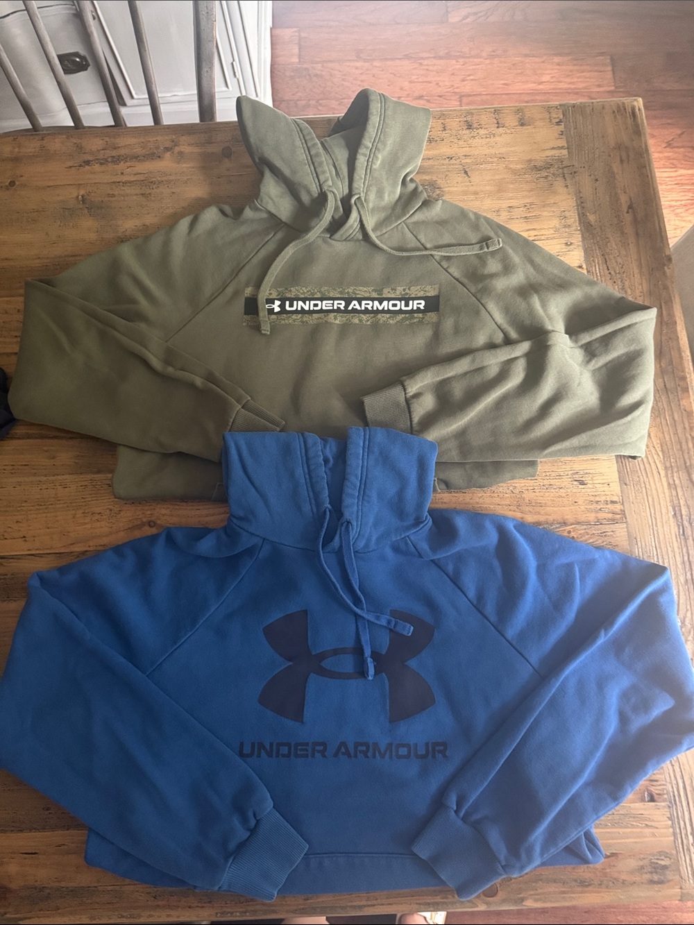 Men’s Under Armour Olive Green & Royal Blue Logo Hoodie Bundle